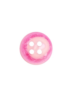 Transparent and Hot Pink Swirl 4-Hole Low Convex Button – 20L/12.5mm Transparent and Hot Pink Swirl 4-Hole Low Convex Button – 20L/12.5mm