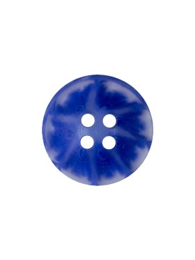 Transparent and Blue Swirls 4-Hole Saucer Button – 28L/18mm Transparent and Blue Swirls 4-Hole Saucer Button – 28L/18mm
