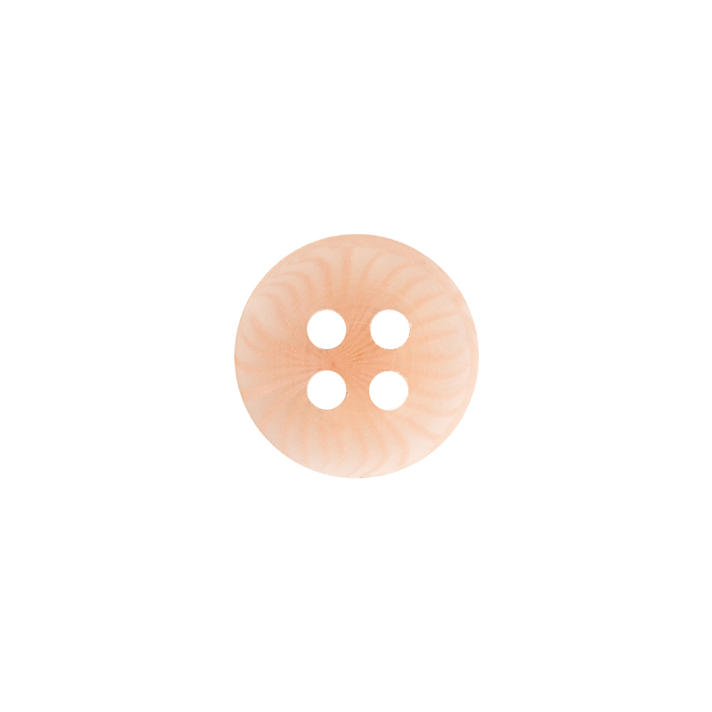 Transparent and Peach Swirls 4-Hole Low Convex Top Button – 20L/12.5mm Transparent and Peach Swirls 4-Hole Low Convex Top Button – 20L/12.5mm