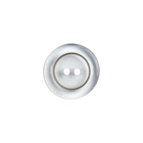 Transparent 2-Hole Tire Shaped Rim Button – 24L/15mm Transparent 2-Hole Tire Shaped Rim Button – 24L/15mm