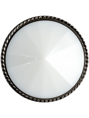 White and Gunmetal 2-Piece Cone-Shaped Shank Back Button – 45L/29mm White and Gunmetal 2-Piece Cone-Shaped Shank Back Button – 45L/29mm