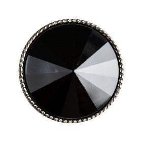 Black and Gunmetal 2-Piece Cone-Shaped Shank Back Button – 45L/29mm Black and Gunmetal 2-Piece Cone-Shaped Shank Back Button – 45L/29mm