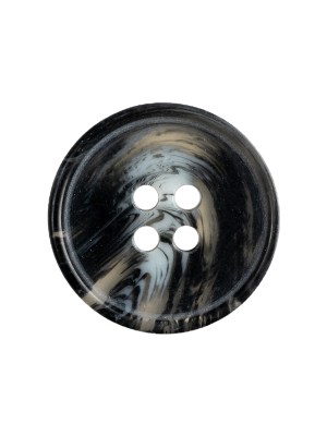 Black, Transparent and Gray Narrow Rimmed Button – 35L/22mm Black, Transparent and Gray Narrow Rimmed Button – 35L/22mm