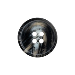 Black, Transparent and Gray Narrow Rimmed Button – 35L/22mm Black, Transparent and Gray Narrow Rimmed Button – 35L/22mm