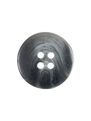 Charcoal, Silver Cloud and Translucent Swirl 4-Hole Low Convex Plastic Button – 32L/20mm Charcoal, Silver Cloud and Translucent Swirl 4-Hole Low Convex Plastic Button – 32L/20mm