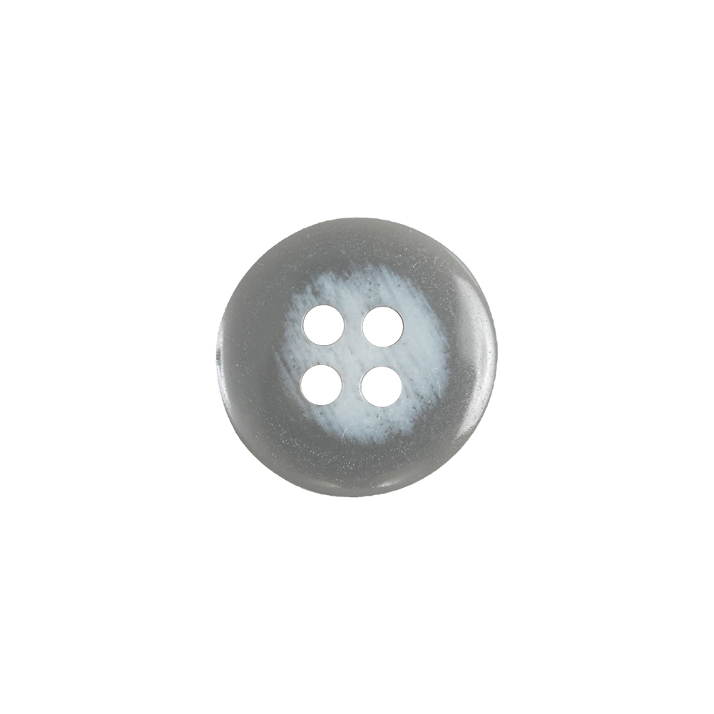 Matte Frost Gray 4-Hole Shallow Plate Plastic Button – 24L/15mm Matte Frost Gray 4-Hole Shallow Plate Plastic Button – 24L/15mm