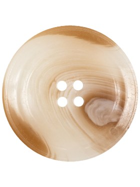 Milky White and Rawhide Translucent Swirl 4-Hole Plastic Saucer Button – 44L/28mm Milky White and Rawhide Translucent Swirl 4-Hole Plastic Saucer Button – 44L/28mm