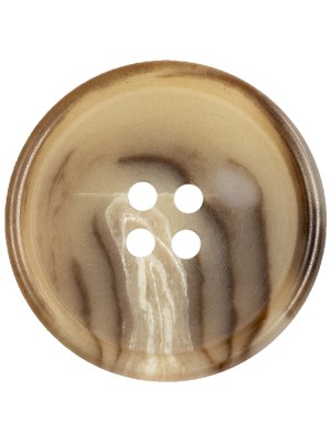 Caribou, Incense and White Abstract 4-Hole Tire Rimmed Plastic Button – 44L/28mm Caribou, Incense and White Abstract 4-Hole Tire Rimmed Plastic Button – 44L/28mm