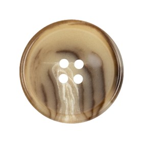 Caribou, Incense and White Abstract 4-Hole Tire Rimmed Plastic Button – 44L/28mm Caribou, Incense and White Abstract 4-Hole Tire Rimmed Plastic Button – 44L/28mm