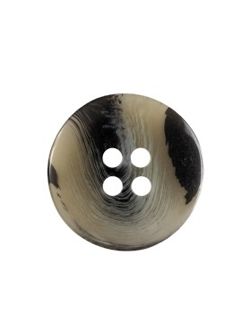 Black and Kelp Swirl 4-Hole Low Convex Plastic Button – 32L/20mm Black and Kelp Swirl 4-Hole Low Convex Plastic Button – 32L/20mm