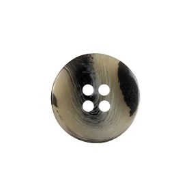 Black and Kelp Swirl 4-Hole Low Convex Plastic Button – 32L/20mm Black and Kelp Swirl 4-Hole Low Convex Plastic Button – 32L/20mm