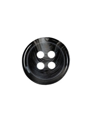 Inkblot, Silver Cloud and Translucent 4-Hole Tire Rimmed Plastic Button – 24L/15mm Inkblot, Silver Cloud and Translucent 4-Hole Tire Rimmed Plastic Button – 24L/15mm