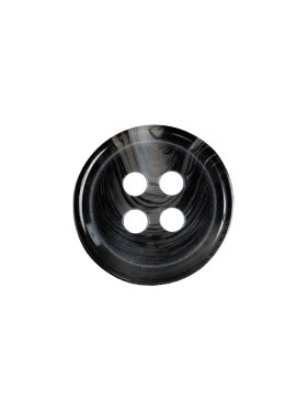 Inkblot, Silver Cloud and Translucent 4-Hole Tire Rimmed Plastic Button – 24L/15mm Inkblot, Silver Cloud and Translucent 4-Hole Tire Rimmed Plastic Button – 24L/15mm