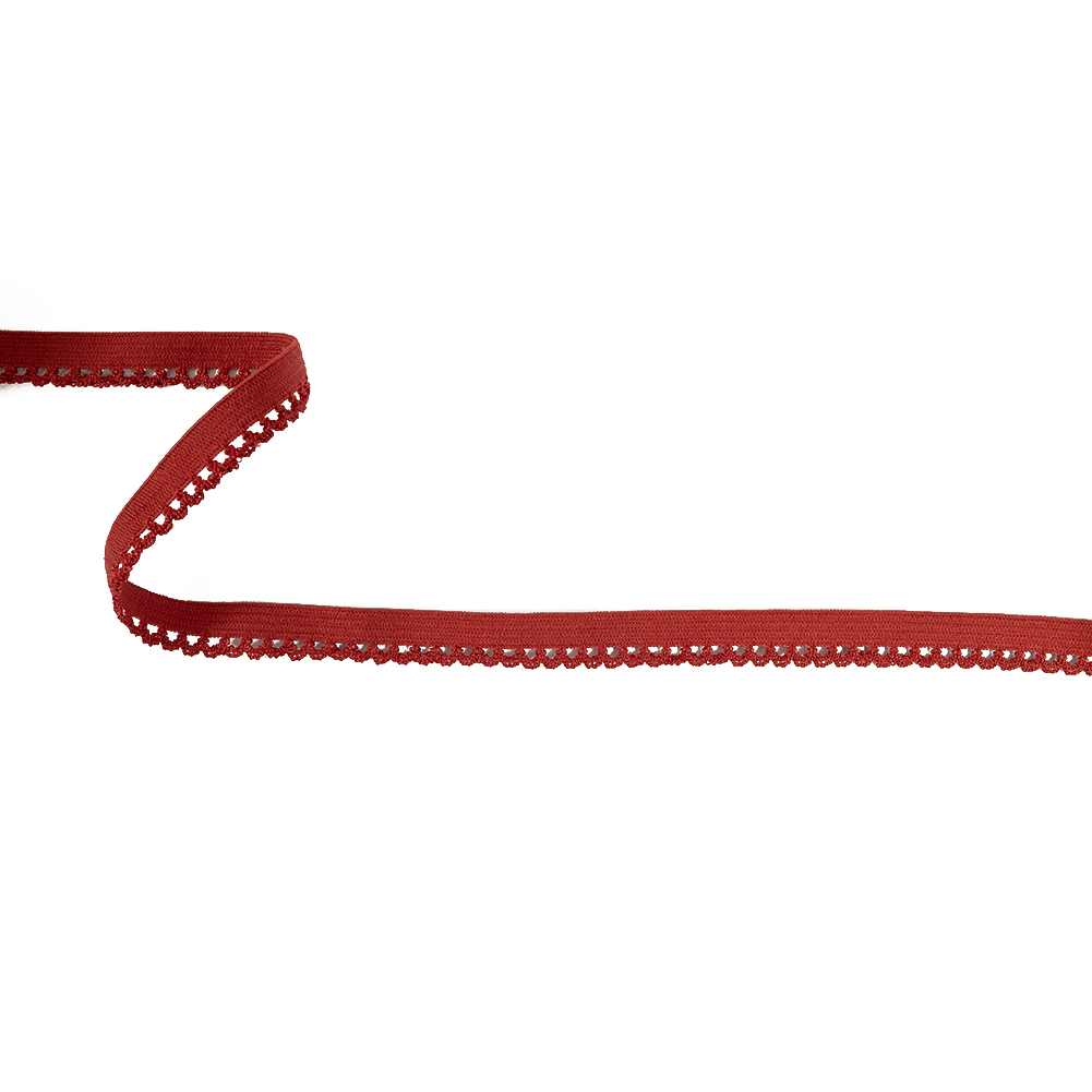 Candy Apple Red Scalloped Elastic Trim – 0.4″ Candy Apple Red Scalloped Elastic Trim – 0.4″