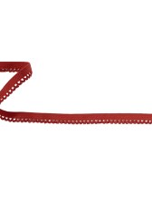 Candy Apple Red Scalloped Elastic Trim – 0.4″ Candy Apple Red Scalloped Elastic Trim – 0.4″