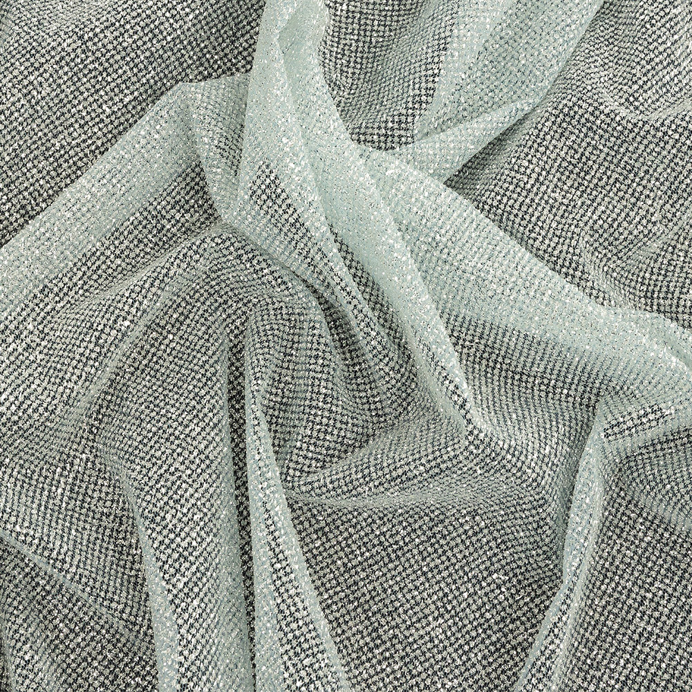 Tulle with Metallic Platinum Glitter – Sapphire – Platina Collection Tulle with Metallic Platinum Glitter – Sapphire – Platina Collection