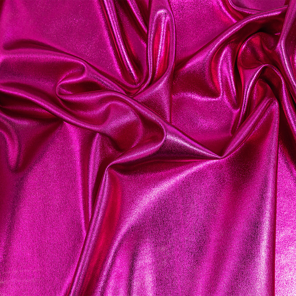 Curitiba Fuchsia All-Over Foil Faux Leather Spandex Curitiba Fuchsia All-Over Foil Faux Leather Spandex