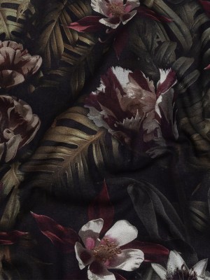 Mercerized Organic Egyptian Cotton Voile – Shadow Lilies – Toulouse Collection Mercerized Organic Egyptian Cotton Voile – Shadow Lilies – Toulouse Collection