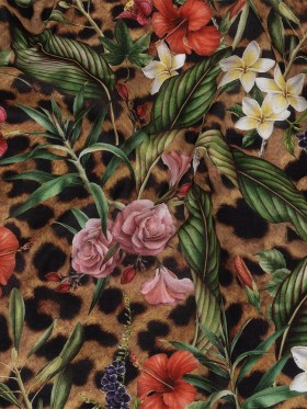 Mercerized Organic Egyptian Cotton Voile – Floral and Fauna – Toulouse Collection Mercerized Organic Egyptian Cotton Voile – Floral and Fauna – Toulouse Collection