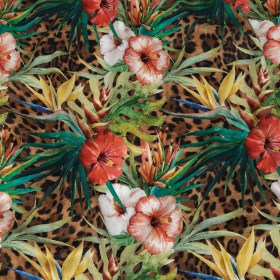 Mercerized Organic Egyptian Cotton Shirting – Foliage and Fauna – Ravello Collection Mercerized Organic Egyptian Cotton Shirting – Foliage and Fauna – Ravello Collection