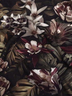 Organic Viscose Batiste – Shadow Lilies – Loreto Collection Organic Viscose Batiste – Shadow Lilies – Loreto Collection