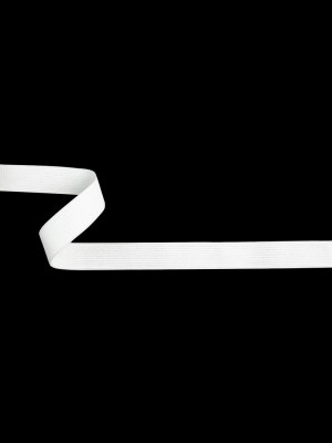White Knitted Elastic Trimming – 0.75″ White Knitted Elastic Trimming – 0.75″
