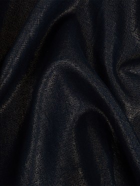 Medium Weight Linen Woven with Metallic Foiling – New Indigo and Gold – Bianca Collection Medium Weight Linen Woven with Metallic Foiling – New Indigo and Gold – Bianca Collection