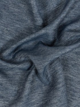 Cotton, Tencel and Linen Blended Woven – Heathered Indigo – Toledo Collection Cotton, Tencel and Linen Blended Woven – Heathered Indigo – Toledo Collection