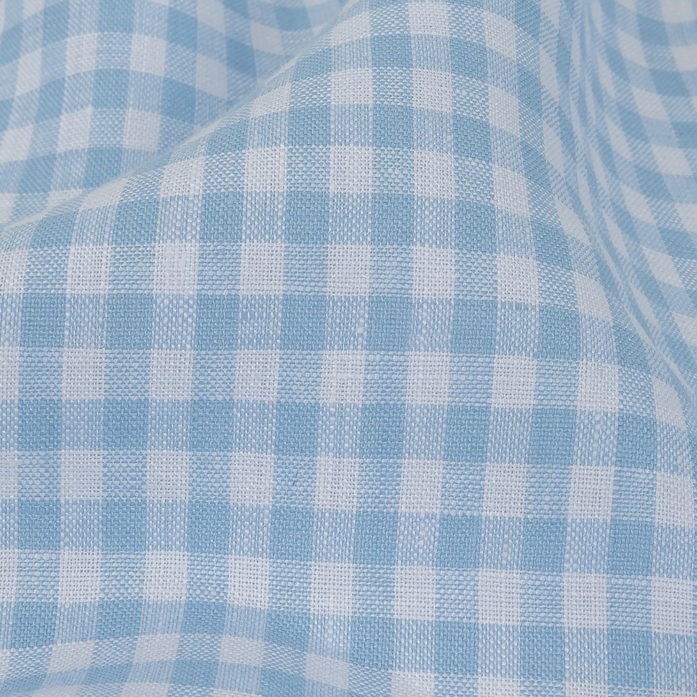 Linen Gingham - Cool Blue and White - Torres Collection