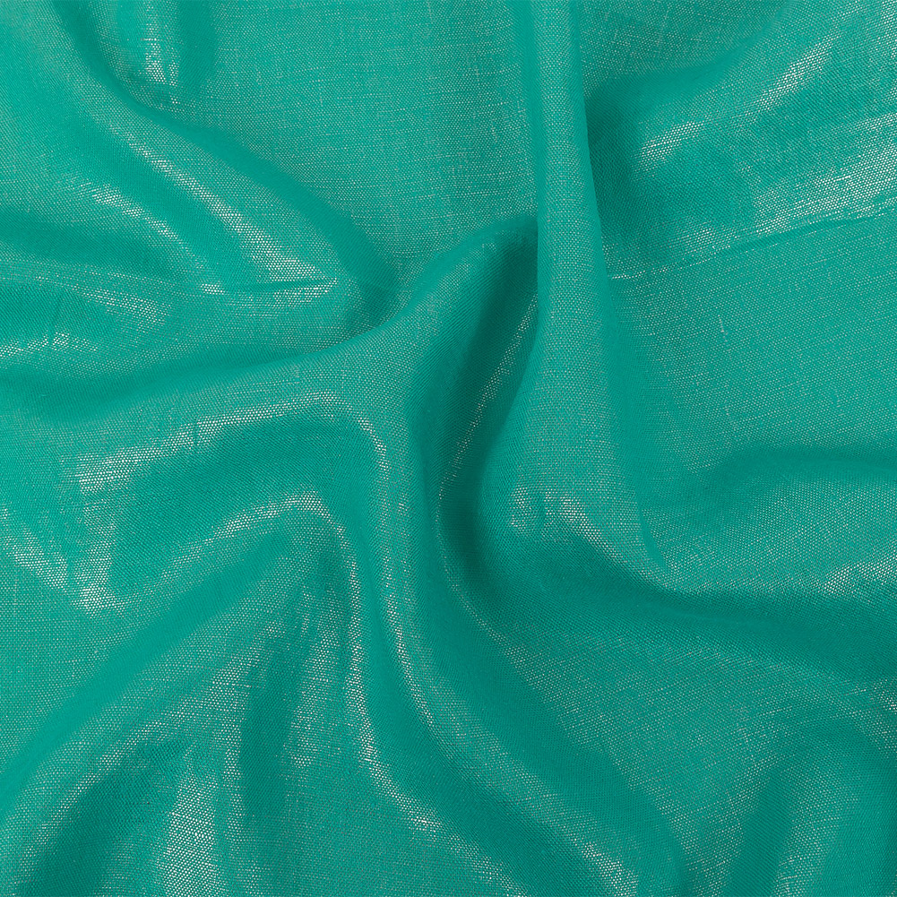 Medium Weight Linen Woven with Metallic Foiling – Mega Marine and Silver – Bianca Collection Medium Weight Linen Woven with Metallic Foiling – Mega Marine and Silver – Bianca Collection