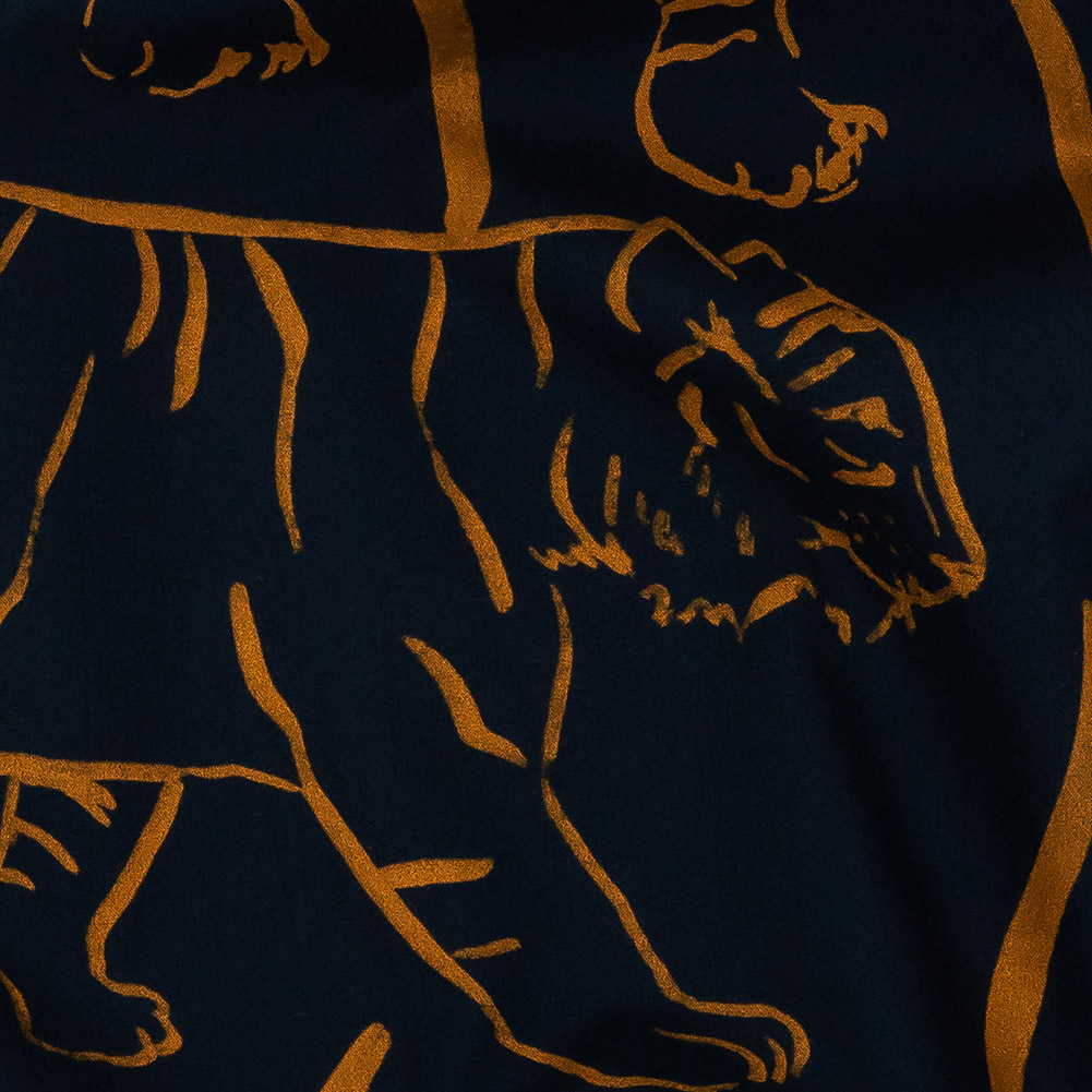 Mood Exclusive Blueberry Felidae Flexibility Cotton Poplin Mood Exclusive Blueberry Felidae Flexibility Cotton Poplin