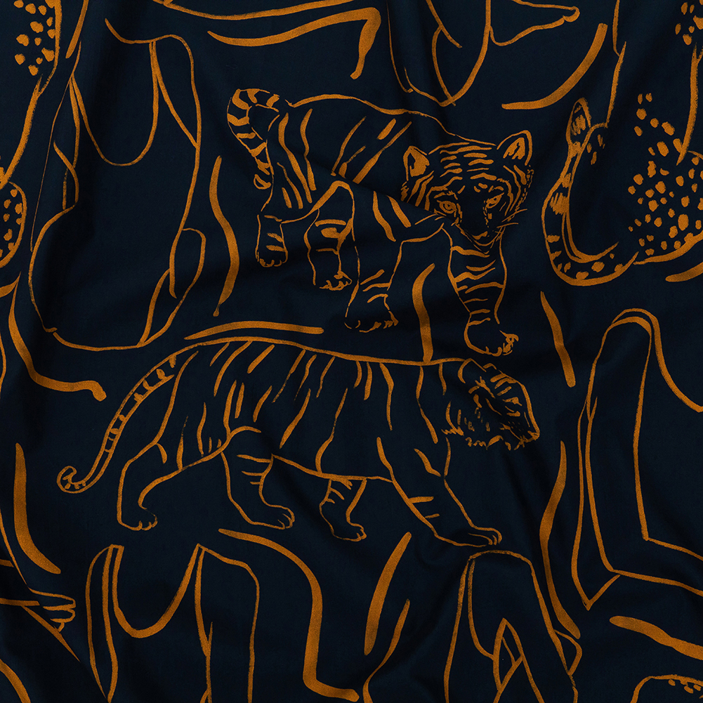 Mood Exclusive Blueberry Felidae Flexibility Cotton Poplin Mood Exclusive Blueberry Felidae Flexibility Cotton Poplin