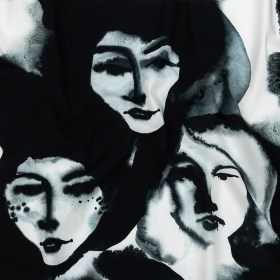Mood Exclusive Monochrome Unearthly Portrait Cotton Poplin Mood Exclusive Monochrome Unearthly Portrait Cotton Poplin