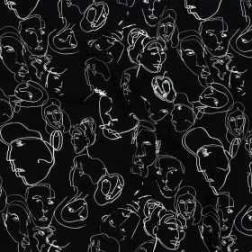 Mood Exclusive Black Candid Countenance Cotton Poplin Mood Exclusive Black Candid Countenance Cotton Poplin