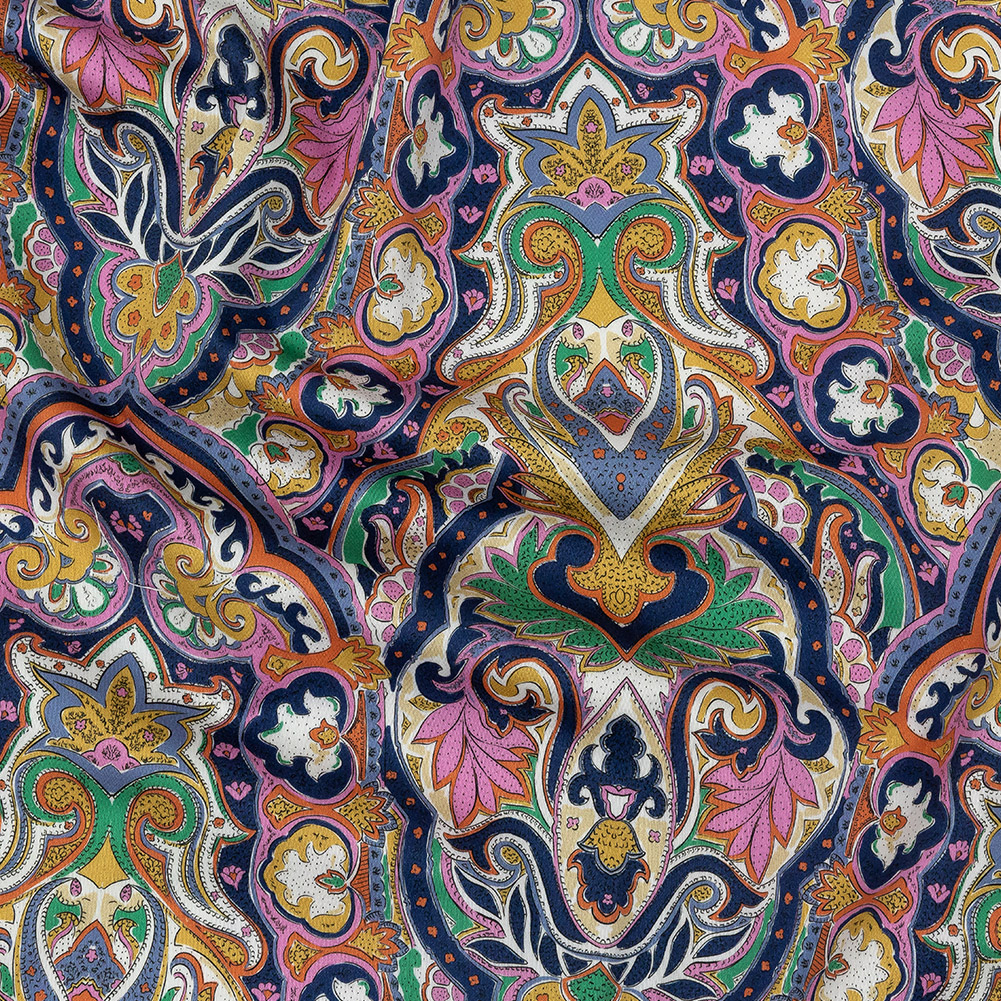 Mood Exclusive Multicolor Archway Arabesque Stretch Cotton Sateen Mood Exclusive Multicolor Archway Arabesque Stretch Cotton Sateen