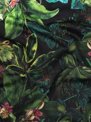 Mood Exclusive Obsidian Florals and Fauna Stretch Cotton Sateen Mood Exclusive Obsidian Florals and Fauna Stretch Cotton Sateen
