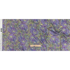 Mood Exclusive Lavender and Cool Gray Curling Convolutions Stretch Cotton Sateen Mood Exclusive Lavender and Cool Gray Curling Convolutions Stretch Cotton Sateen