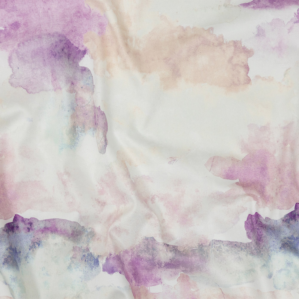 Mood Exclusive Angel Wing and Blue Blush Celestial Radiance Stretch Cotton Sateen Mood Exclusive Angel Wing and Blue Blush Celestial Radiance Stretch Cotton Sateen