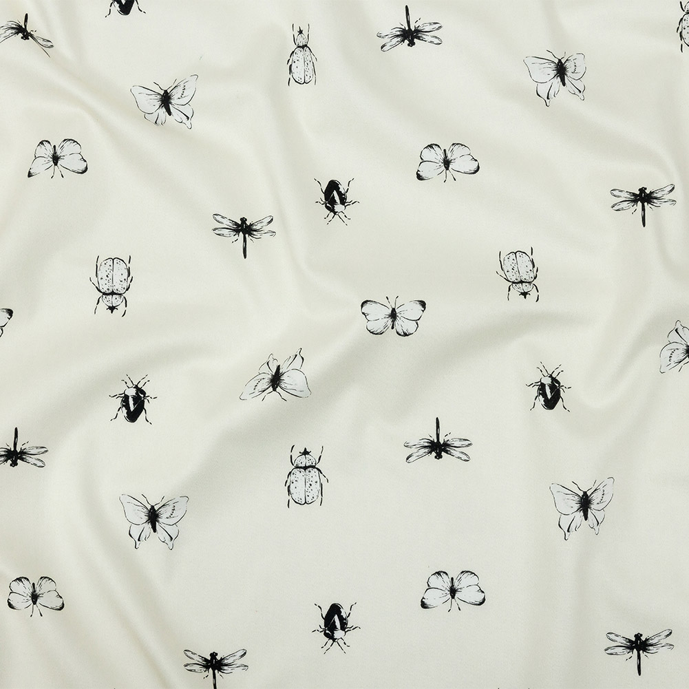 Mood Exclusive Vanilla Ice Porchlight Entomology Stretch Cotton Sateen Mood Exclusive Vanilla Ice Porchlight Entomology Stretch Cotton Sateen