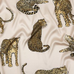 Polyester Charmeuse Print – Pink Tint and Beige Leopards – Mood Exclusive Imperious Prowl Polyester Charmeuse Print – Pink Tint and Beige Leopards – Mood Exclusive Imperious Prowl