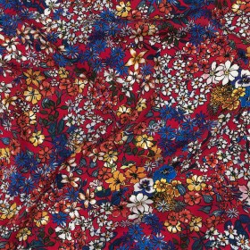Mood Exclusive Ruby Pink Abounding Blossoms Viscose Twill Mood Exclusive Ruby Pink Abounding Blossoms Viscose Twill