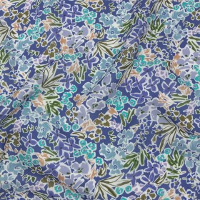 Viscose and Linen Twill Print – Blue Violet Floral – Mood Exclusive Primrose Pleasure Viscose and Linen Twill Print – Blue Violet Floral – Mood Exclusive Primrose Pleasure