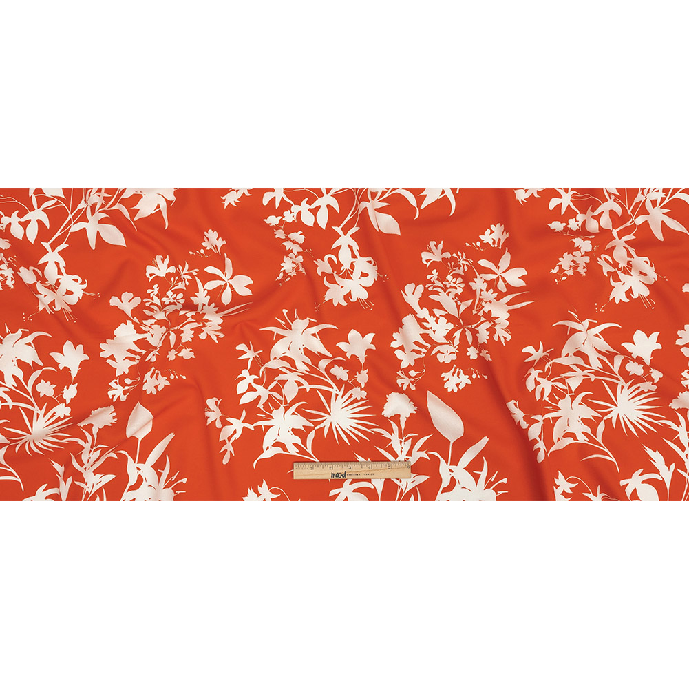 Mood Exclusive Orange Brilliant Buds Sustainable Viscose and Linen Woven Mood Exclusive Orange Brilliant Buds Sustainable Viscose and Linen Woven