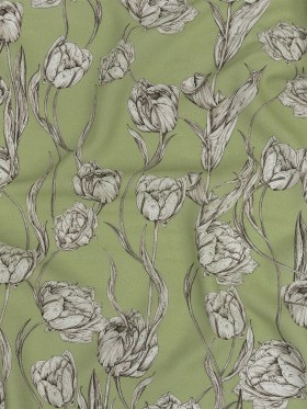 Mood Exclusive Tangled Tulips Sustainable Viscose and Linen Woven Mood Exclusive Tangled Tulips Sustainable Viscose and Linen Woven