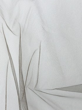 Oscar de la Renta Deep Brown Soft Nylon Tulle Oscar de la Renta Deep Brown Soft Nylon Tulle