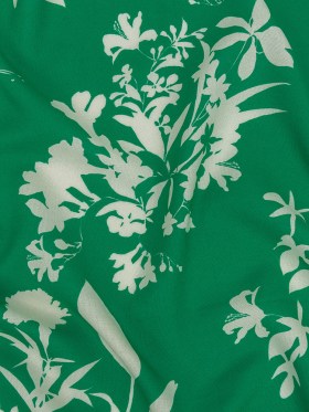 Mood Exclusive Kelly Green Brilliant Buds Sustainable Viscose and Linen Woven Mood Exclusive Kelly Green Brilliant Buds Sustainable Viscose and Linen Woven