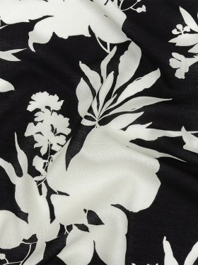 Mood Exclusive Black Serene Silhouettes Sustainable Viscose and Linen Woven Mood Exclusive Black Serene Silhouettes Sustainable Viscose and Linen Woven