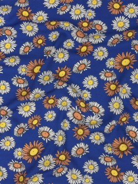 Rayon Batiste Print – Cobalt Floral – Mood Exclusive Lazy Daisy Days Rayon Batiste Print – Cobalt Floral – Mood Exclusive Lazy Daisy Days
