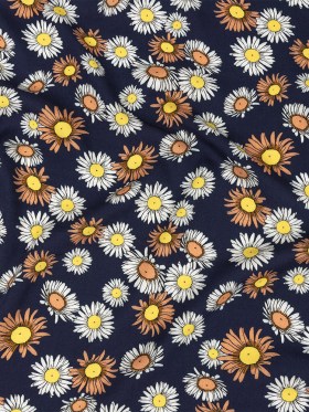 Rayon Batiste Print – Navy Floral – Mood Exclusive Navy Lazy Daisy Days Rayon Batiste Print – Navy Floral – Mood Exclusive Navy Lazy Daisy Days