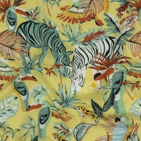 Rayon Batiste Print – Mellow Yellow, Sage and Orange Zebras and Birds – Mood Exclusive Mellow Yellow Birds of Play Rayon Batiste Print – Mellow Yellow, Sage and Orange Zebras and Birds – Mood Exclusive Mellow Yellow Birds of Play